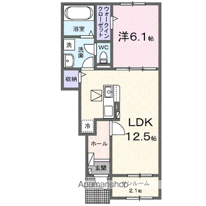 サンリット　ガーデン[1LDK/48.18m2]の間取図
