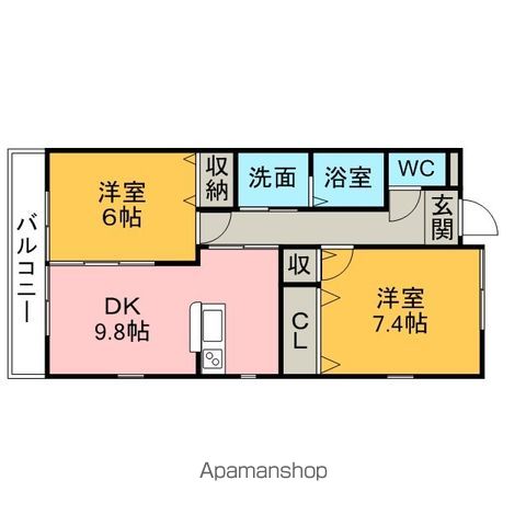 パストール恩田の間取り写真