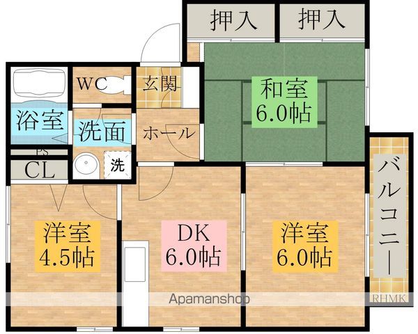 アネックス忠岡の間取り写真