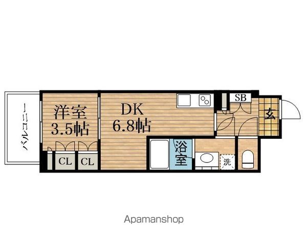 K−COURT谷町四丁目の間取り写真