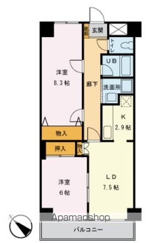 フェリーチェお茶の水の間取り