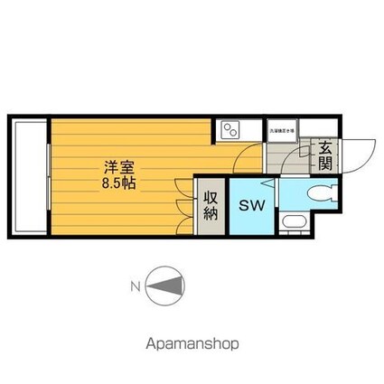 レジディア錦糸町[1R/20.3m2]の間取図