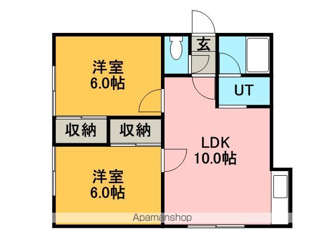 ユーハイム宮の沢の間取り写真