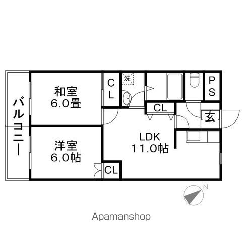 大佐野ハイツの間取り