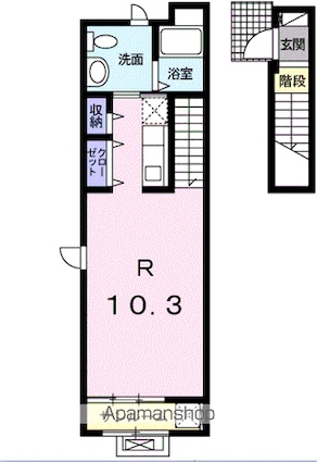 エーデルワイス[1R/35.98m2]の間取図