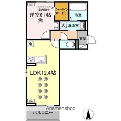 Ｓｏｌａｉｒｅ[1LDK/45.02m2]の間取図