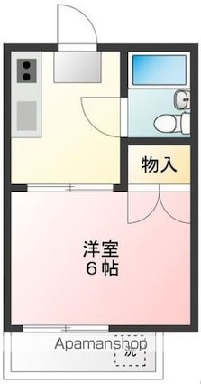 こーらる[1K/19.44m2]の間取図