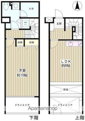 Ｂｅｌｌ南青山[1LDK/49.16m2]の間取図