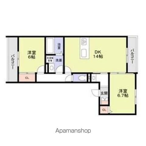 BELLE FEMME SATOの間取り写真