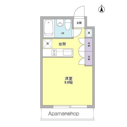 アルシェ　ドゥ[1R/24.51m2]の間取図