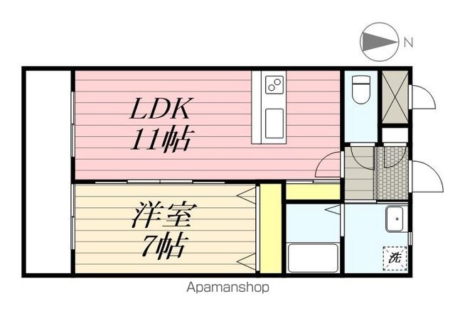 【グレイスコート下硯川の間取り】