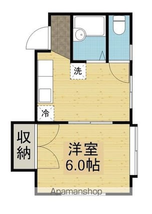 アーバン鬼頭[1K/25.09m2]の間取図