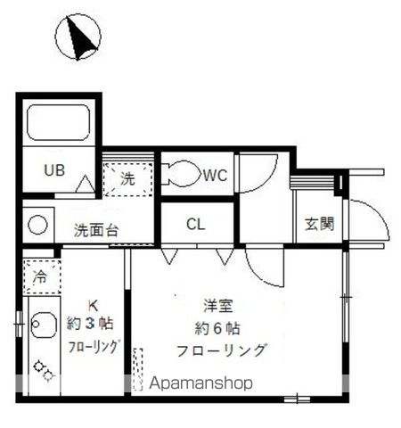 【杉並区永福のアパートの間取り】