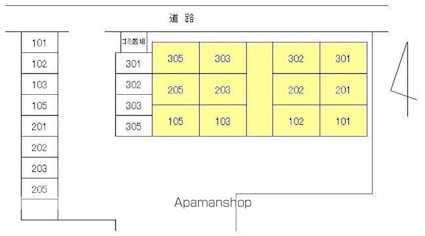 ユナイテッドⅠ[1K/28.65m2]の配置図