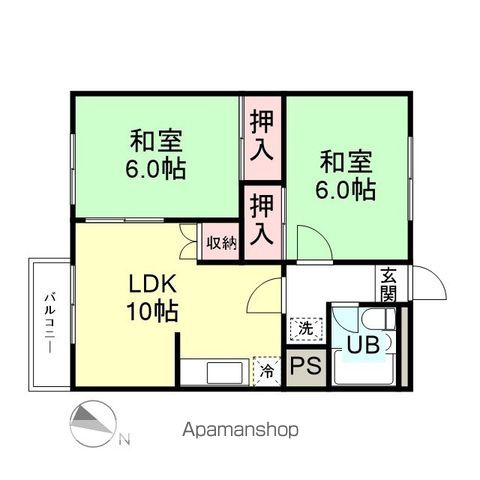 コーポ吉山の間取り写真