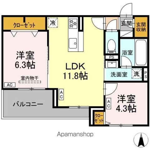 THE STATELY 子安町の間取り写真