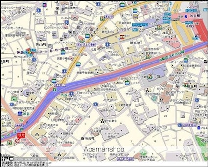 東京都目黒区青葉台３丁目[1K/21.07m2]の周辺