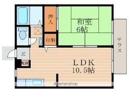 エクセルハイツ[1LDK/35.91m2]の間取図