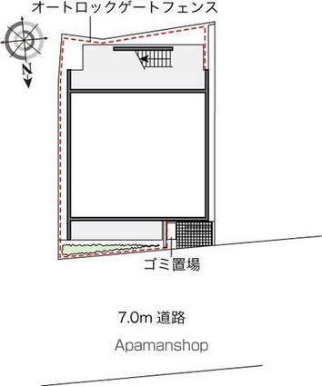 レオパレスＦｏｕｎｔ　ＡⅡ[1K/20.81m2]の配置図
