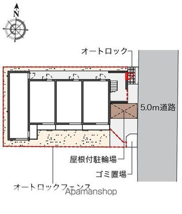 クレイノソレイユ中野新橋[1K/21.47m2]の配置図