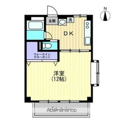Ｒａｆｆｌｅｓ　Ｅｘｃｅｌｌｅｎｔ（仏生山町）[1DK/36.4m2]の間取図