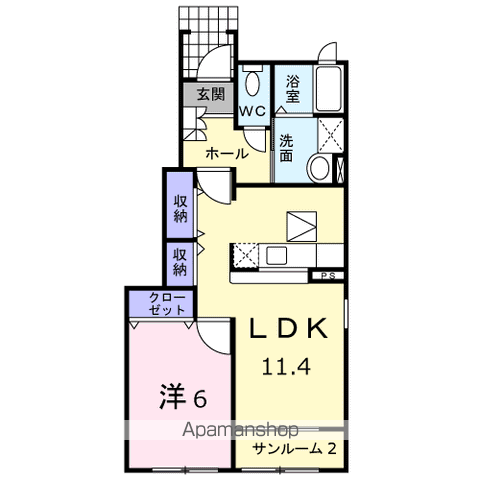 クレスト櫻の間取り写真