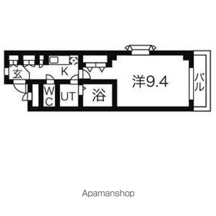 ノビリティマルユウ[1K/29.84m2]の間取図