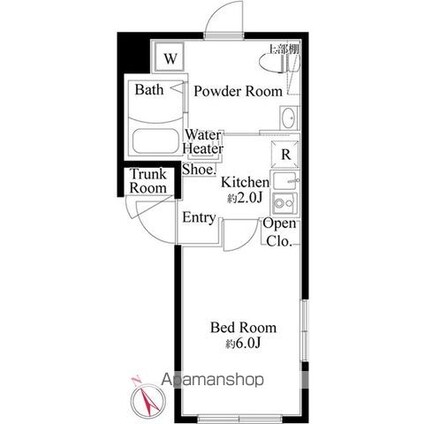 ＣＡＳＡ　ＧＲＡＺＩＥ　練馬富士見台[1K/21.32m2]の間取図