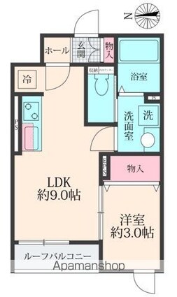 センチュリオン[1LDK/29.81m2]の間取図
