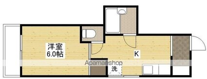 さちビル[1K/21.03m2]の間取図