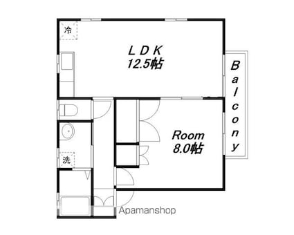 セイ・ソルジェンテ[1LDK/43.8m2]の間取図