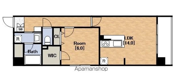 OCEAN松屋町の間取り写真
