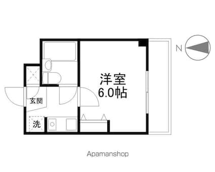 ゆめのこーぽ[1K/19.95m2]の間取図