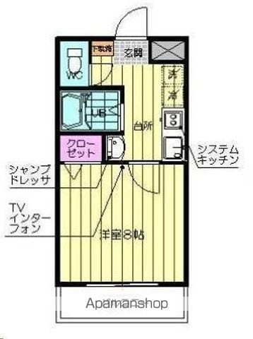 ロイヤルハイツ東八の間取り写真