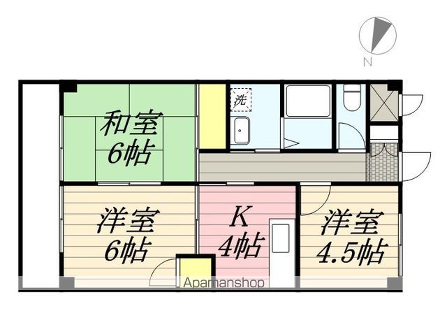 【世田谷区南烏山のマンションの間取り】