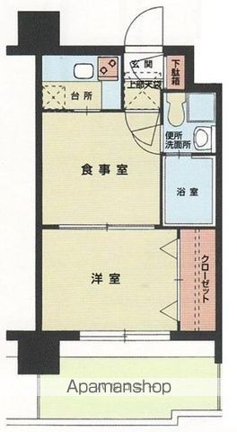 【エステートモア大手門の間取り】