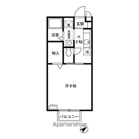 船橋市湊町のアパートの間取り