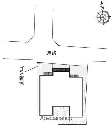 レオネクストプリンシパル中野[1K/25.34m2]の配置図