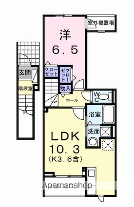 ブリアンテ[1LDK/43.93m2]の間取図