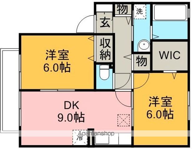 川越線 笠幡駅 徒歩37分 2階建 築17年の間取り写真