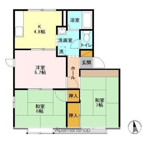 千葉市中央区村田町のアパートの間取り