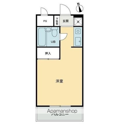 メゾンド西宝町[1R/20.72m2]の間取図