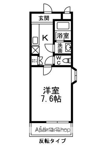 【和歌山市有家のアパートの間取り】