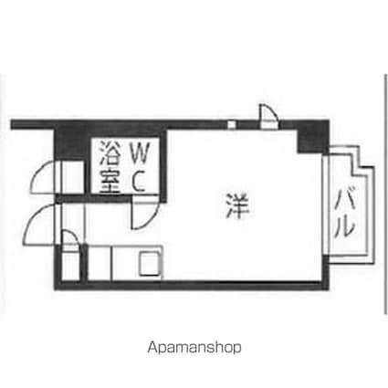 プレスイン名城東[1R/15.13m2]の間取図