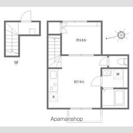 カサプレミア代田[1LDK/31.46m2]の間取図