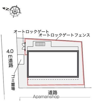 レオパレス大井[1K/19.87m2]の配置図