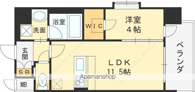 スプランディッド中之島DUEの間取り写真