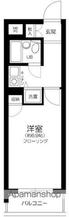 藤和シティスクエア練馬[1K/20.02m2]の間取図