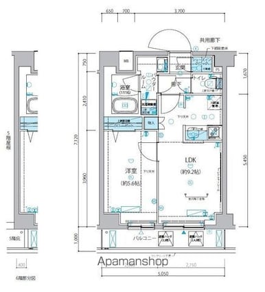 メインステージ板橋志村Ⅲ[1LDK/35.95m2]の間取図