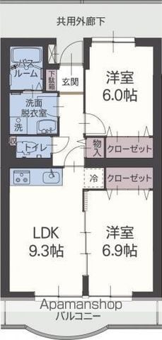 ソレアード・Sの間取り写真